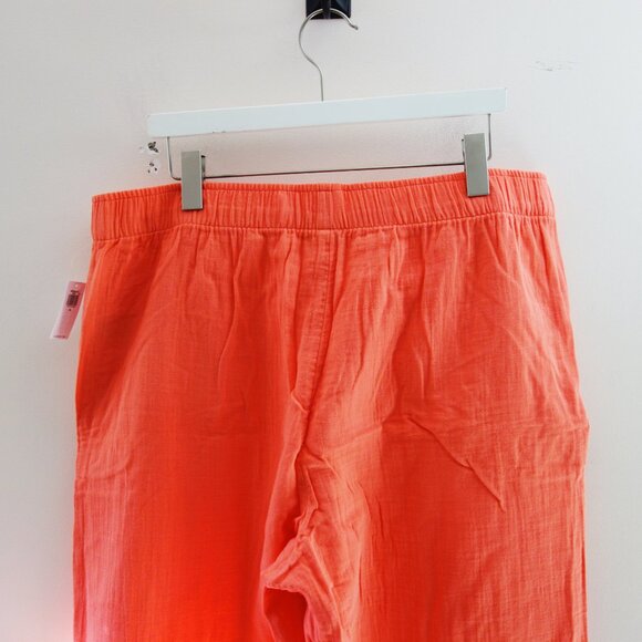Old Navy High-Waisted Crinkle Gauze Super Wide-Leg Pants in Coral (XL) NWT! - Picture 7 of 12